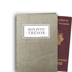 Protege Passeport personnalisé - Lin naturel