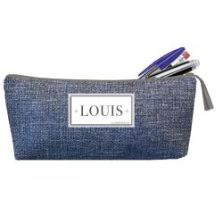 Trousse scolaire Personnalisée - Tissé jean