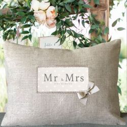 Coussin "Mr & Mrs" - Cadeau mariage