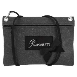 Sac Pochette Personnalisé - Scintillant Noir