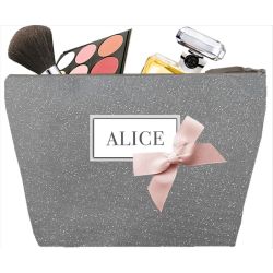 Trousse de Toilette Femme - Scintillant gris