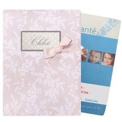 Protège Carnet de santé personnalisé - Floral nude