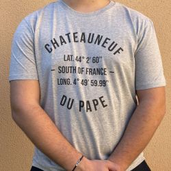 T-Shirt Gris Chateauneuf du Pape