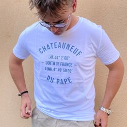 T-Shirt Chateauneuf du Pape Bleu