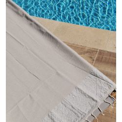 Fouta - Serviette de plage Sable & Argent