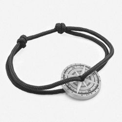 Bracelet Argent Vieilli - noir