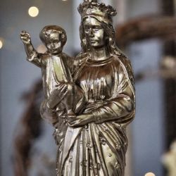 Vierge à l'enfant Or - Ciergerie des prémontrés