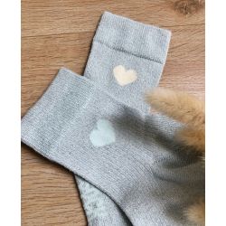 Chaussettes Coeur Azur à paillettes 