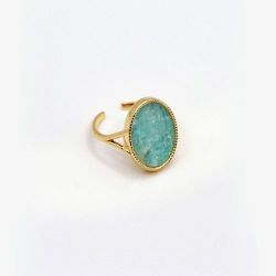 Nilaï - Bague Frida - amazonite