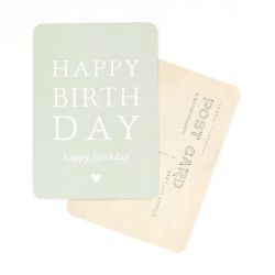 Carte Cinq Mai Anniversaire Vert