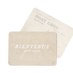 Carte Cinq Mai Bienvenue Petit coeur