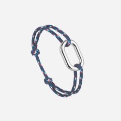 Bracelet maillon - marine rouge et blanc