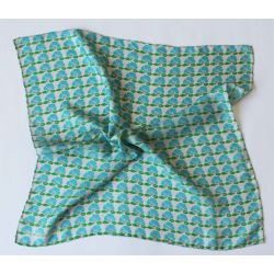 Mini Foulard en Soie Bagatelle turquoise