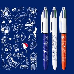 Omy Coffret 3 stylos Bic 4 couleurs France