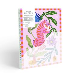 Coffret Peinture au Numéro - Tigre Fleuri