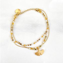 Bracelet triple Miyuki Miel