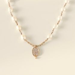 Collier Angèle perle d'eau douce Poëmia