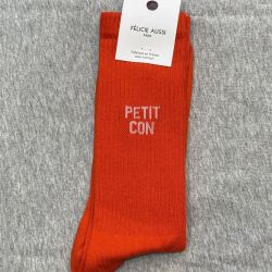 Félicie Aussi - Chaussettes Homme Petit con rouge