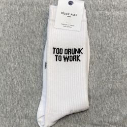 Félicie Aussi - Chaussettes Homme too drunk to work