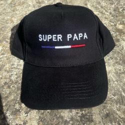 Casquette Super Papa - Noir