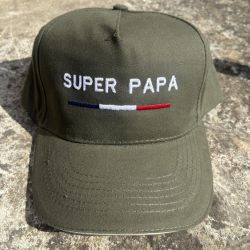 Casquette Super Papa - Kaki