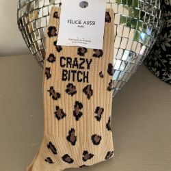 Félicie Aussi - Chaussettes Crazy bitch Léopard