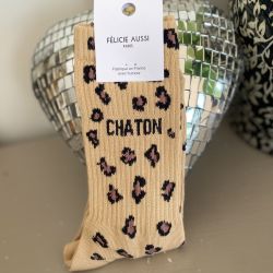 Félicie Aussi - Chaussettes Chaton Léopard