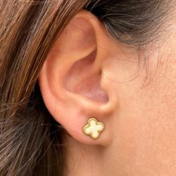 Boucle d'oreille Trèfle