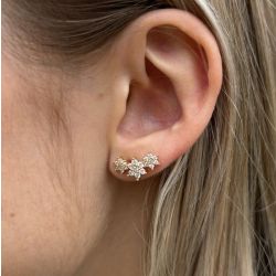 Boucle d'oreille puces 3 Etoiles