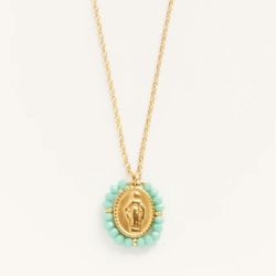 Palas Collier Enfant médaille Santa Maria Aqua