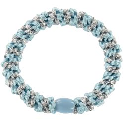 Elastique cheveux KKNEKKI - Bleu clair argent glitter