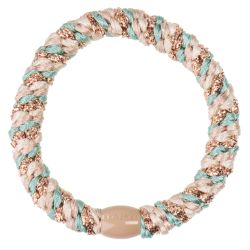 Elastique cheveux KKNEKKI - Mix Turquoise Beige Glitter