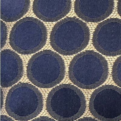 Tissu Bubble  - Or, marine & bleu nuit -100% Polyester