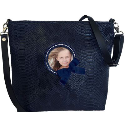 Sac Bandoulière femme Personnalisé - Sac personnalisable- Sac personnalisé photo - Tasma bleu marine