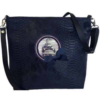 Sac Bandoulière femme Personnalisé - Sac personnalisable- Sac personnalisé photo - Tasma bleu marine