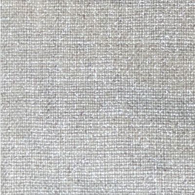 Tissu lin naturel enduit & brillant (légères paillettes argent)