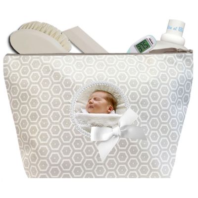 Trousse de toilette Bébé - Trousse personnalisée avec la photo de bébé - Cadeau Naissance personnalisé - Molly