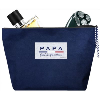 Trousse de toilette Homme - Trousse personnalisée avec marquage Papa