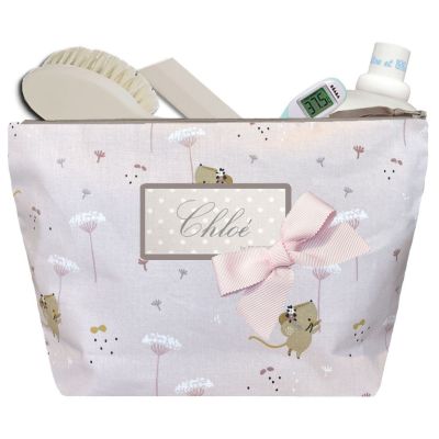 Trousse de toilette Bébé - Trousse personnalisée avec le prénom de bébé 