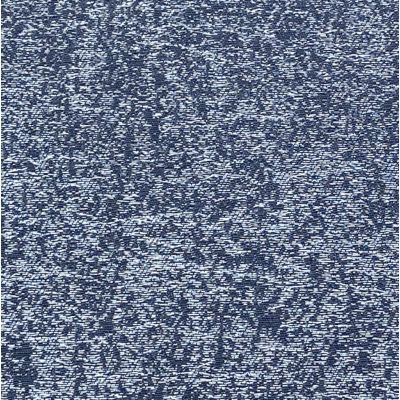 Tissu Luna polyester & coton, Bleu gris et argent