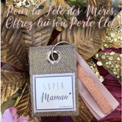 Porte clefs cadeau Maman - Porte clef personnalisable