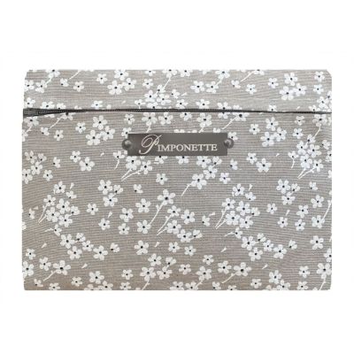 Pochette Trendy Fleurs blanches