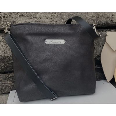 Sac bandoulière Personnalisé - Sac Personnalisé avec plaque métal Pimponette