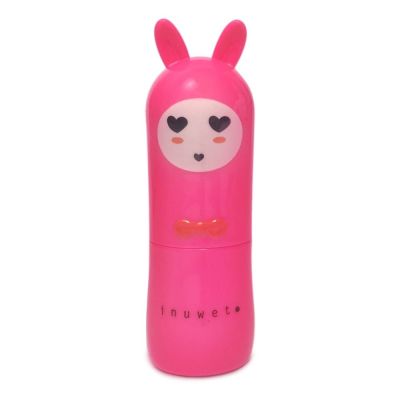 INUWET Baume à Lèvre  Lapin Vegan parfumé Cerise - Rose Fuschia