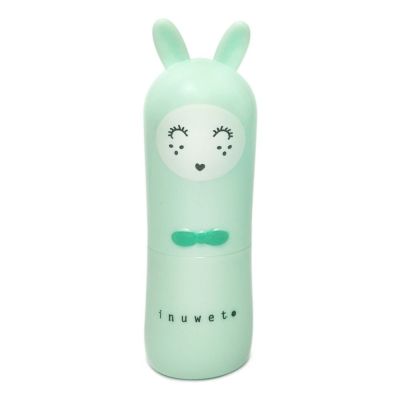 INUWET Baume à Lèvre  Lapin VEGAN parfumé Pomme - Vert