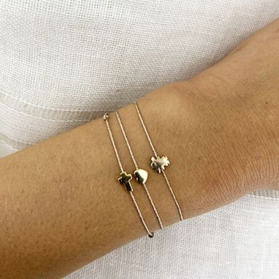 Sophie Deschamps les Bracelets Mini sur cordon & plaqué Argent 925 - Made in Lyon