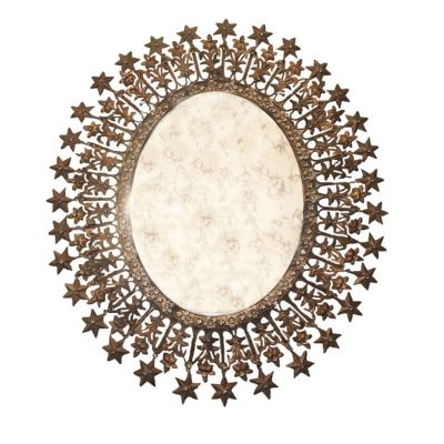 Grand Miroir Stars de Boncoeurs en fer blanc - 60x55x1cm