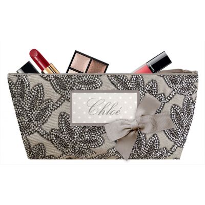 Trousse Personnalisée - Trousse personnalisée avec noeud - Trousse maquillage 