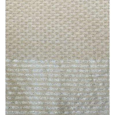 Fouta - Serviette de plage Sable & Lurex argent