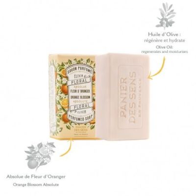 Savon parfumé Fleur d'Oranger - Panier des Sens en Provence - Fait à Marseille